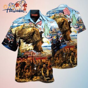 4Th Of July Freedom Isnt Free Eagle American Independence Day Hawaiian Shirt Trendy Aloha