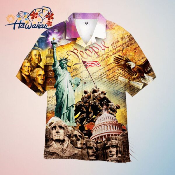 4Th Of July God Bless America Trendy Hawaiian Shirt Trendy Aloha
