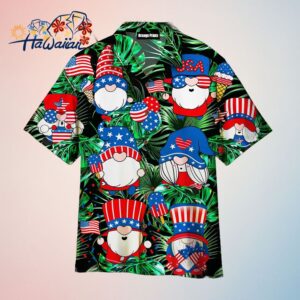4Th Of July Happy Independence Day Gnomes Dancing Trendy Hawaiian Shirt Trendy Aloha