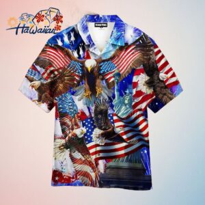 4Th Of July Happy Independence Day Trendy Hawaiian Shirt Trendy Aloha