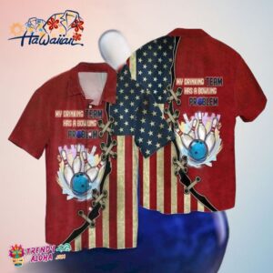 4Th Of July Independence Day Bowling My Drinking Hawaiian Shirt Trendy Aloha