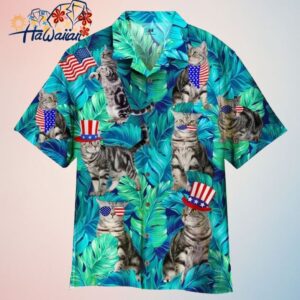 4Th Of July Independence Day Cat Lover Trendy Hawaiian Shirt Trendy Aloha 2