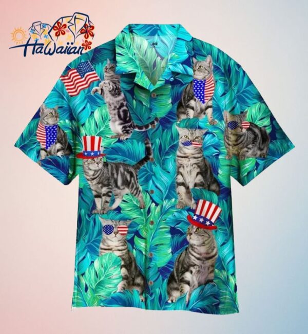 4Th Of July Independence Day Cat Lover Trendy Hawaiian Shirt Trendy Aloha 2