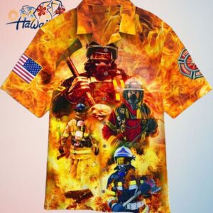 4Th Of July Independence Day Memorial Day Firefighter Family Country Feel Safe Trendy Hawaiian Shirt 1