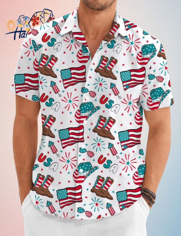 4Th Of July Western Trendy Hawaiian Shirt For Men And Women Trendy Aloha