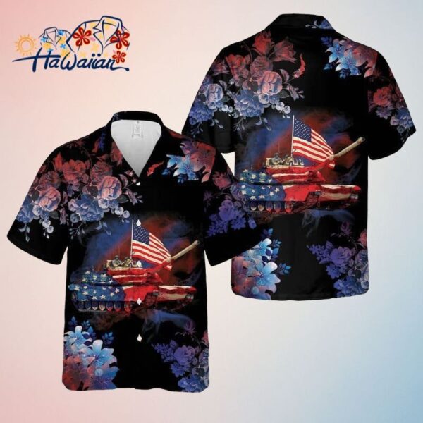 Abrams Battle Tank 4Th Of July Independence Day Trendy Hawaiian Shirt Patriotic Trendy Hawaiian Shi
