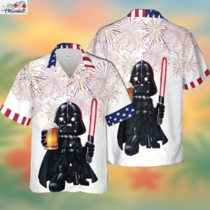 America Darth Vader Star Wars Hawaiian 3D Shirt Trendy Aloha