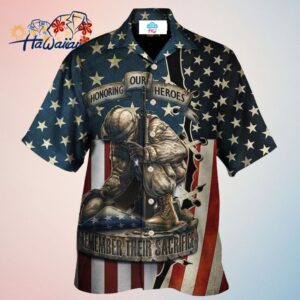 America Honoring Our Heroes Remember Their Sacrifice Hawaiian Shirt Trendy Aloha Trendy Aloha