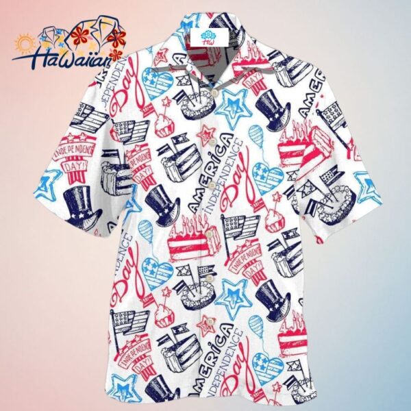 America Independence Day Art Style Hawaiian Shirt Trendy Aloha Trendy Aloha
