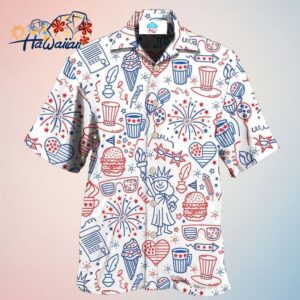 America Independence Day Fourth Of July Cool Art Hawaiian Shirt Trendy Aloha Trendy Aloha