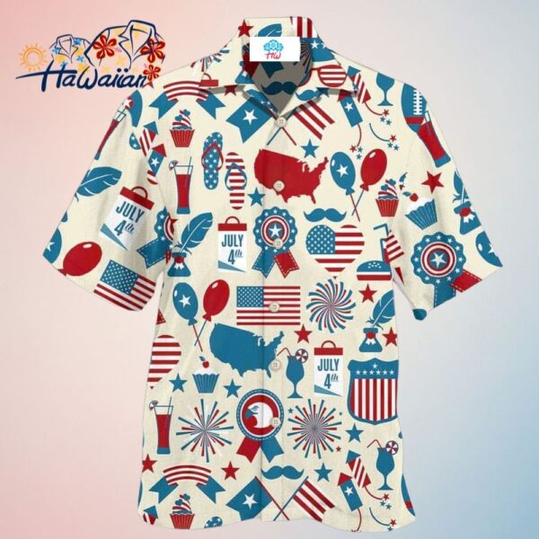 America Independence Day Fourth Of July Independence Day Symbols Hawaiian Shirt Trendy Aloha Tre 1