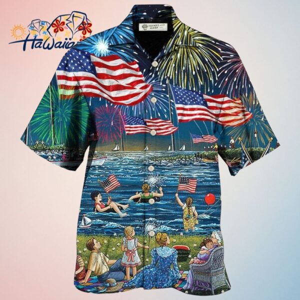 America Independence Day Fun Day Hawaiian Shirt Trendy Aloha Trendy Aloha