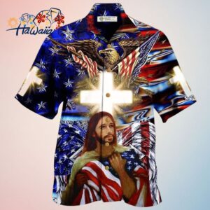 America Jesus Bless Hawaiian Shirt Trendy Aloha Trendy Aloha