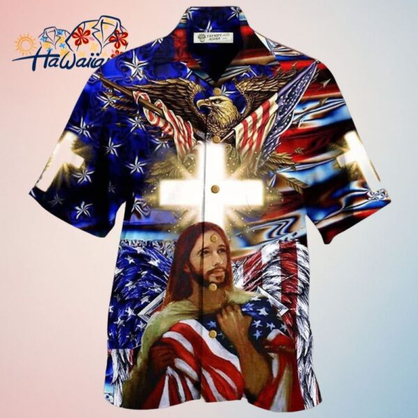 America Jesus Bless Hawaiian Shirt Trendy Aloha Trendy Aloha