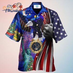 America New Year New America Christmas 2023 Hawaiian Shirt Trendy Aloha Trendy Aloha