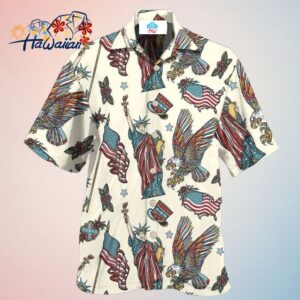 America Symbols Basic Style Hawaiian Shirt Trendy Aloha Trendy Aloha
