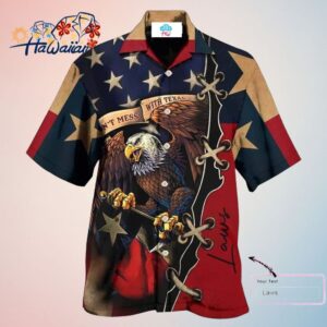 America Texas Eagle Peace Life Style Personalized Hawaiian Shirt Trendy Aloha Trendy Aloha