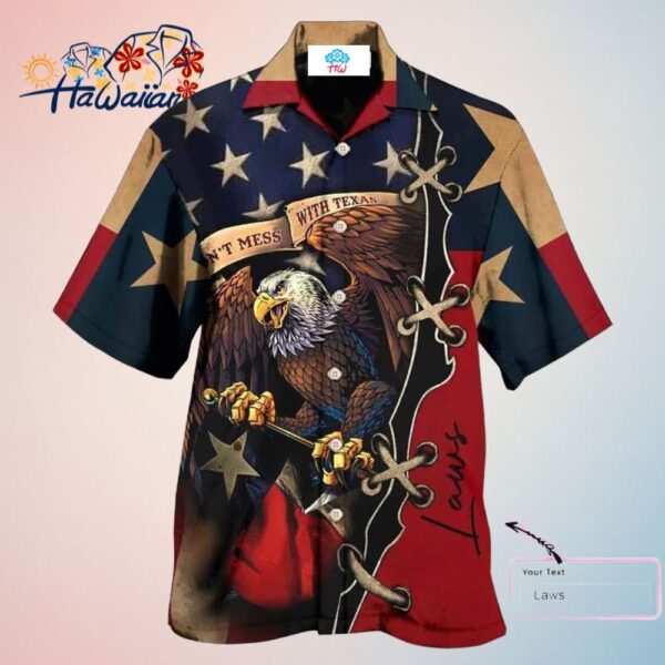 America Texas Eagle Peace Life Style Personalized Hawaiian Shirt Trendy Aloha Trendy Aloha