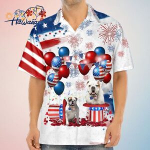 American Bulldog Independence Day Trendy Hawaiian Shirt For Men And Women 4Th Of July Trendy Hawaii