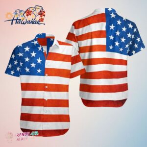 American Flag Hawaiian Shirt Trendy Aloha