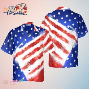 American Flag Hawaiin Shirt For Men Trendy Aloha