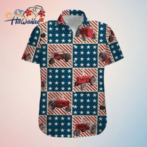 American Tractor 4Th Of July Hawaiian Shirt For Summer Trendy Aloha