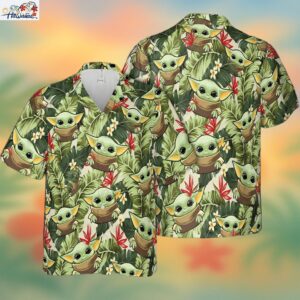 Baby Yoda Galactic Unisex Hawaiian Exploration Trendy Aloha