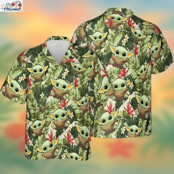 Baby Yoda Galactic Unisex Hawaiian Exploration Trendy Aloha