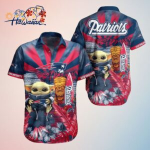 Baby Yoda Patriots Hawaiian Shirt Patriots Gift Perfect Gifts For Your Loved Ones Trendy Aloha
