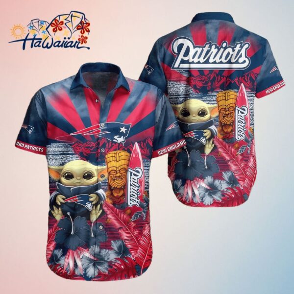 Baby Yoda Patriots Hawaiian Shirt Patriots Gift Perfect Gifts For Your Loved Ones Trendy Aloha