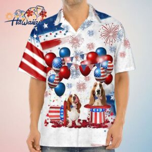 Basset Hound Independence Day Trendy Hawaiian Shirt For Men And Women 4Th Of July Trendy Hawaiian S