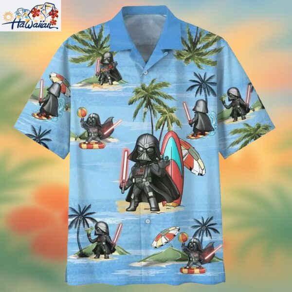 Blue Darth Vader Star Wars Hawaiian Shirt Ideal Gifts Trendy Aloha