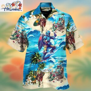 Boba Fett Star Wars Surfing Hawaiian Shirt For Men Women Kids Trendy Aloha