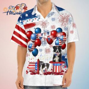 Border Collie Independence Day Trendy Hawaiian Shirt For Men And Women 4Th Of July Trendy Hawaiian