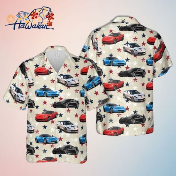 Chevrolet Corvette C6 4Th Of July Trendy Hawaiian Shirt Trendy Aloha