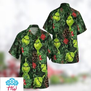 Christmas Grinch Hawaiian Shirt Trendy Aloha