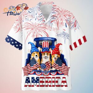 Corgi 4th Of July Hawaiian Shirt Independence Day Trendy Aloha