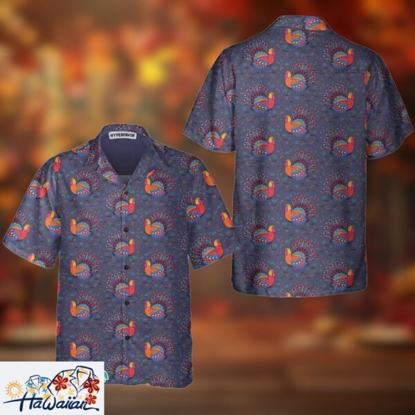 Cute Turkeys For Thanksgiving Hawaiian Shirt Cute Turkey Gift For Thanksgiving Trendy Aloha