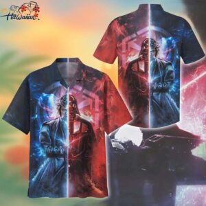 DartVader Versus Anakin Skywalker on Star Wars Hawaiian Shirt Trendy Aloha 1