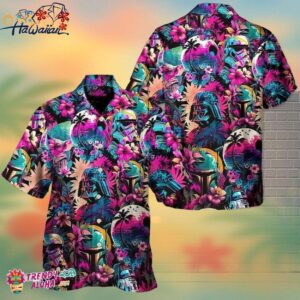 Darth Vader Pirate Theme Hawaiian Shirt Family Starwars Beachwear Trendy Aloha 1