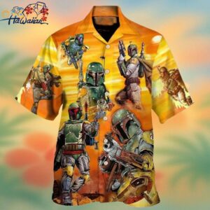 Darth Vader Synthwave Star Wars Family Hawaiian Shirt Unique Trendy Aloha 1