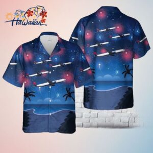 Delta Air Lines Airbus 941N Trendy Hawaiian Shirt Celebrate 4th of July in Style Trendy Aloha
