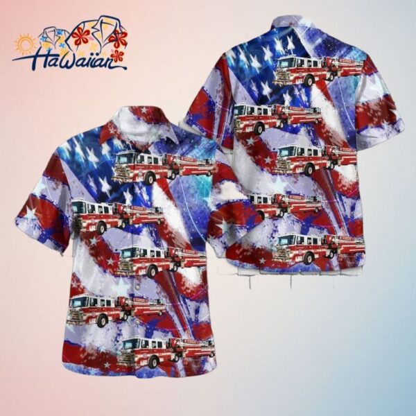 District Heights Maryland District Heights Career Fire Station 26 4Th Of July Trendy Hawaiian Shi