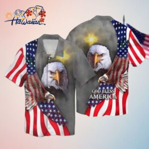 Eagle American Trendy Hawaiian Shirt Independence Day Is Coming 3D All Over Print Patriotic Hawaii S