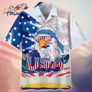 Eagle Usa Independence Day 3D Trendy Hawaiian Shirt To My Husband Patriotic Hawaii Shirt For My Dad