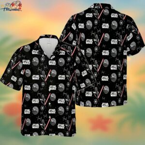 Embrace the Power of Darth Vader on Star Wars 3D Hawaiian Attire Trendy Aloha 1