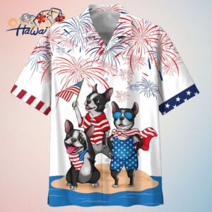 French Bulldog Trendy Hawaiian Shirt Independence Is Coming Usa Patriotic Trendy Hawaiian Shirt