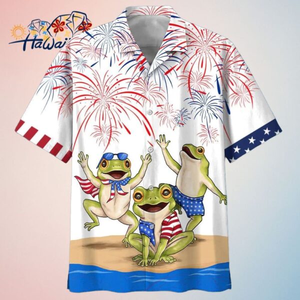 Frogs 4Th Of July Hawaiian Shirt Independence Day Is Coming Usa Patriotic Hawaiian Shirt Trendy