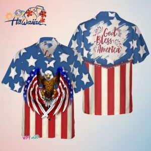 God Bless America 4Th Of July Hawaiian Shirt Trendy Aloha