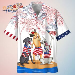 Great Dane Trendy Hawaiian Shirt Independence Is Coming Usa Patriotic Trendy Hawaiian Shirt Tre